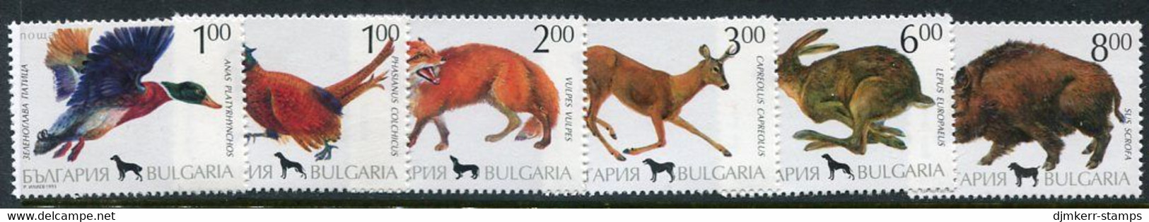 BULGARIA 1993 Game Animals MNH / **.  Michel 4083-88 - Unused Stamps