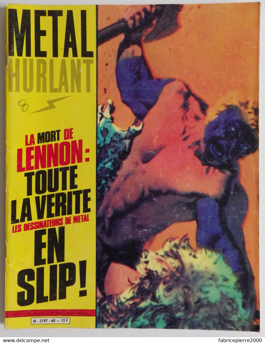 METAL HURLANT 60 - Moebius Benoit Corben Pratt Margerin Schuiten Hé TRES BON ETAT - Métal Hurlant