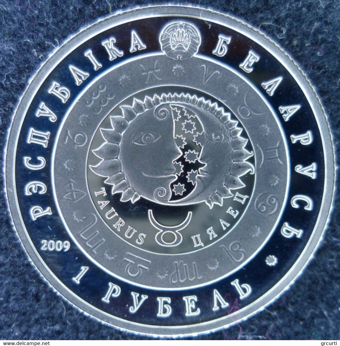 Belarus - 1 Rouble 2009 - Zodiac: Taurus - KM# 317 - Belarus