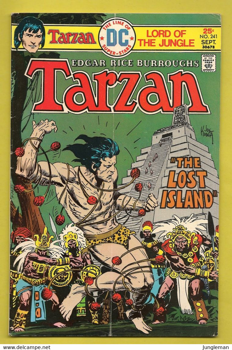 Tarzan Nr 241 - (In English) DC - National Periodical Publications. Inc. - Sept 1975 - Joe Kubert Et Franc Reyes - BE - DC