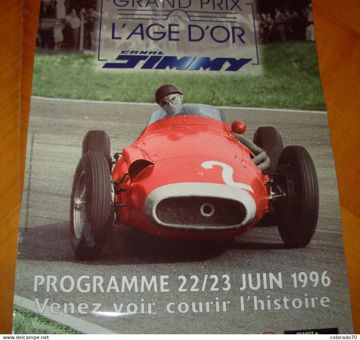 Circuit Autodrome De MONLHERY  Affiche GRAND PRIX DE L'AGE D'OR 1996.. - Automobile - F1