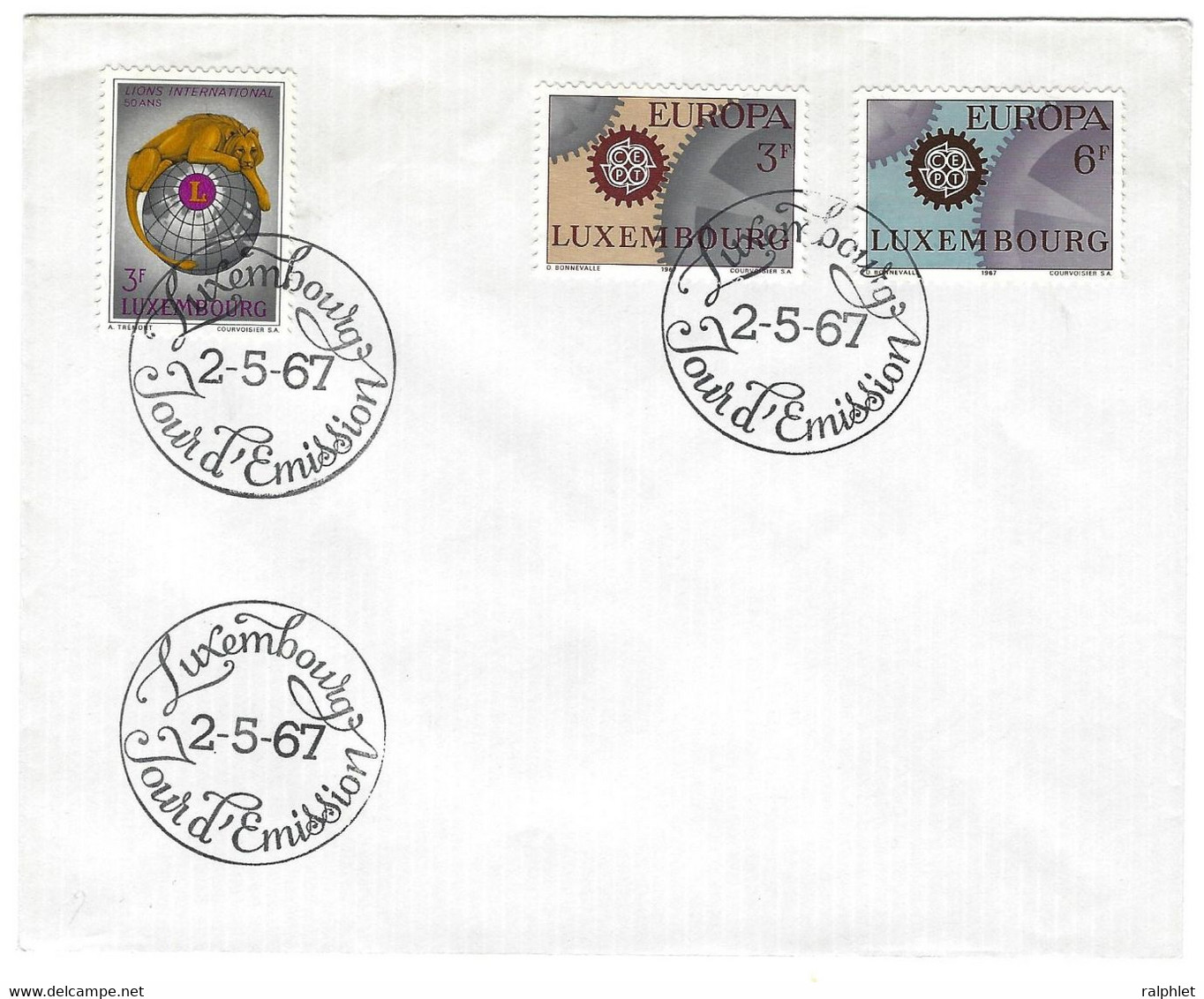Luxembourg 1967 Lions Europa ¦ ... ¦ ... - Other & Unclassified