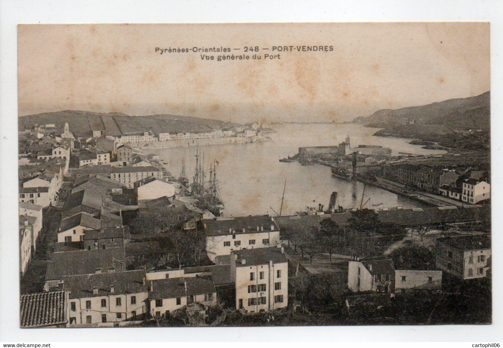 - CPA PORT-VENDRES (66) - Vue Générale Du Port 1905 - - Port Vendres