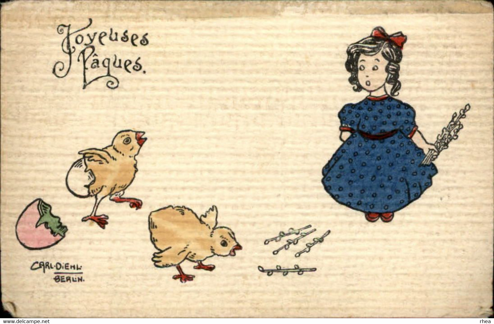 ILLUSTRATEURS - Carl Diehl - Poussins - Joyeuses Pâques - Diehl, Carl