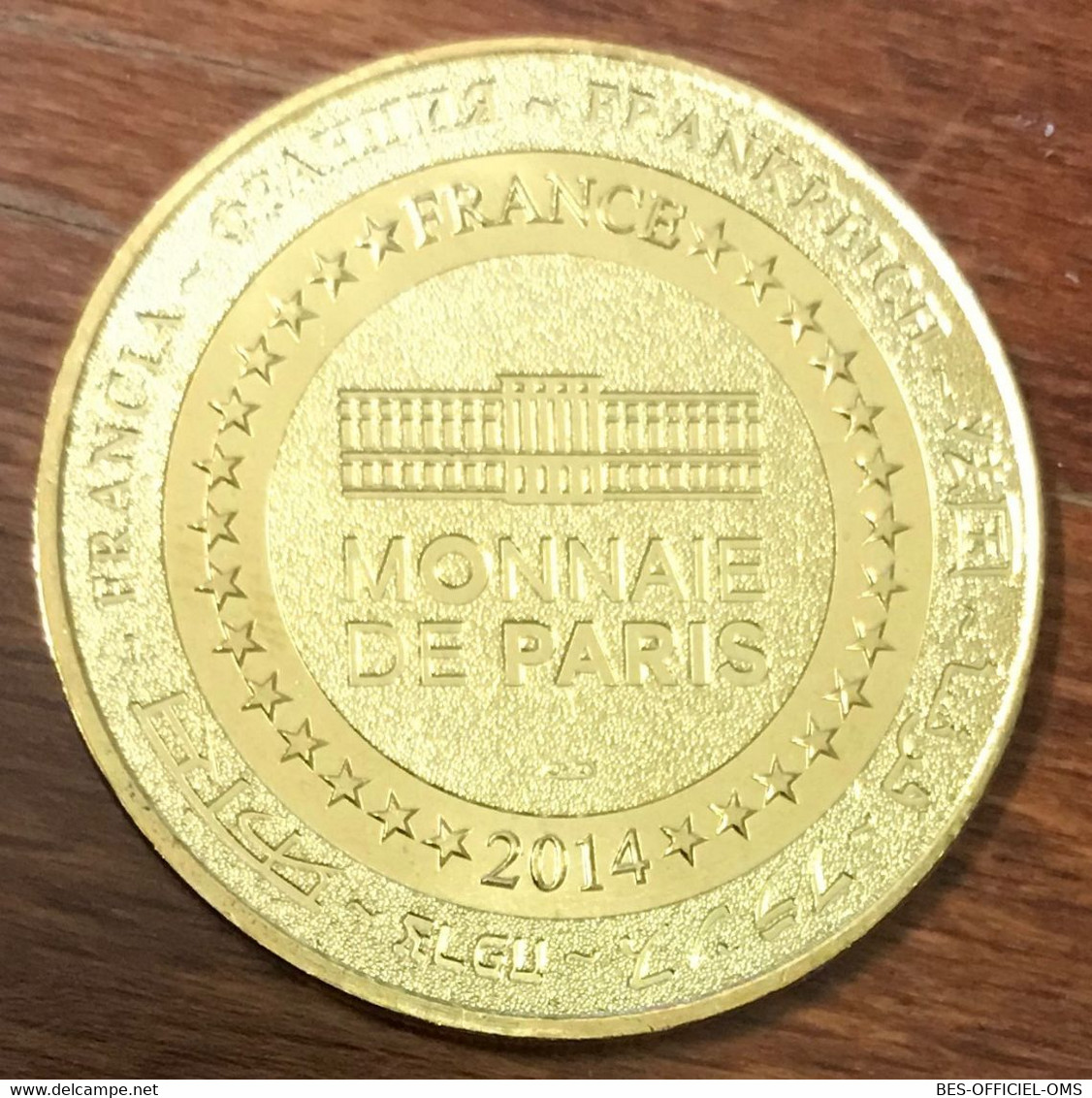 30 GROTTE DE LA COCALIÈRE GRAND DISQUE MDP 2014 MEDAILLE SOUVENIR MONNAIE DE PARIS JETON TOURISTIQUE MEDALS COIN TOKENS - 2014