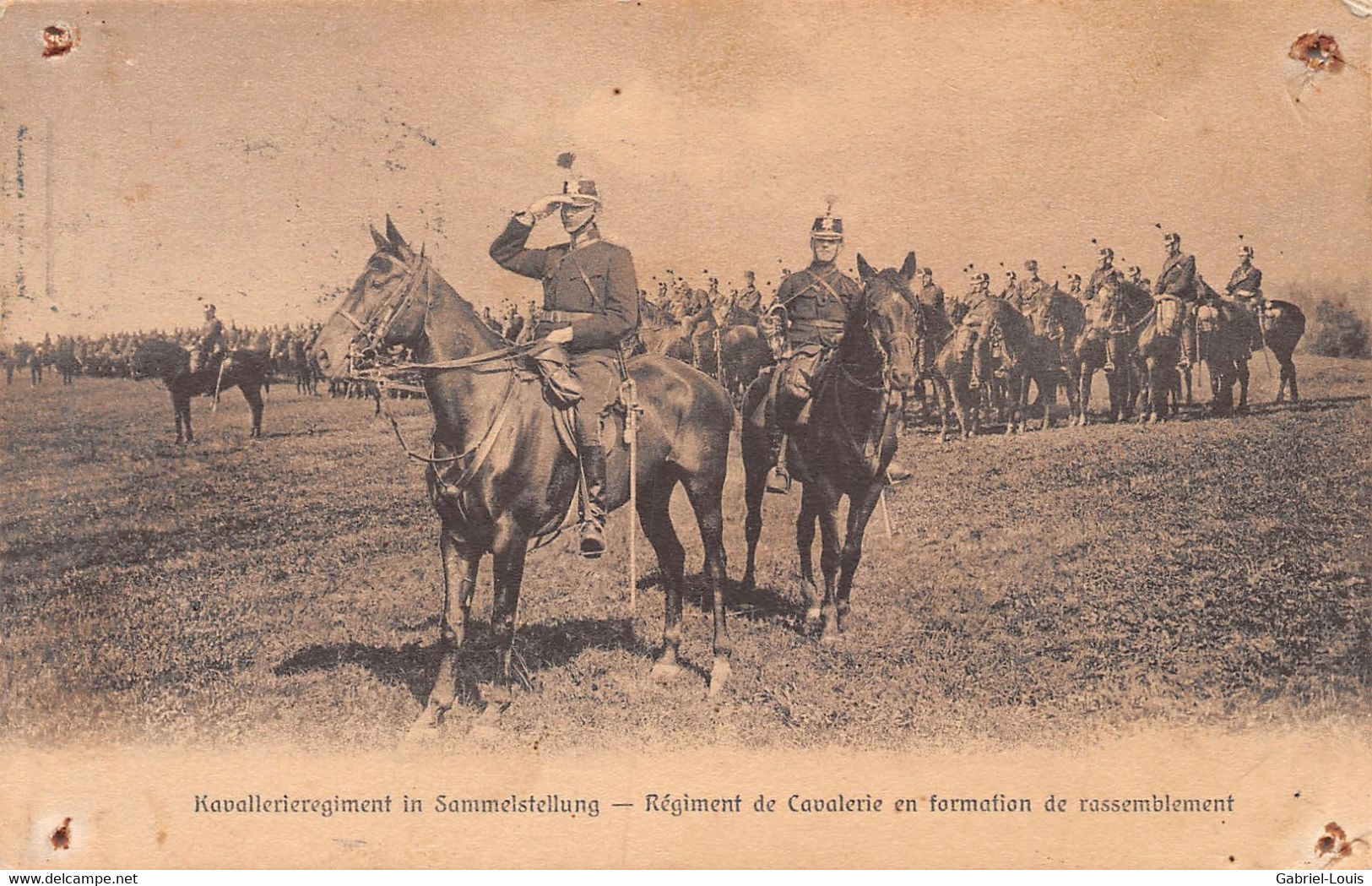 Kavallerieregiment In Sammelstellung - Régiment De Cavalerie En Formation  - Schweizer Armee Militaria - Dragons - Mels