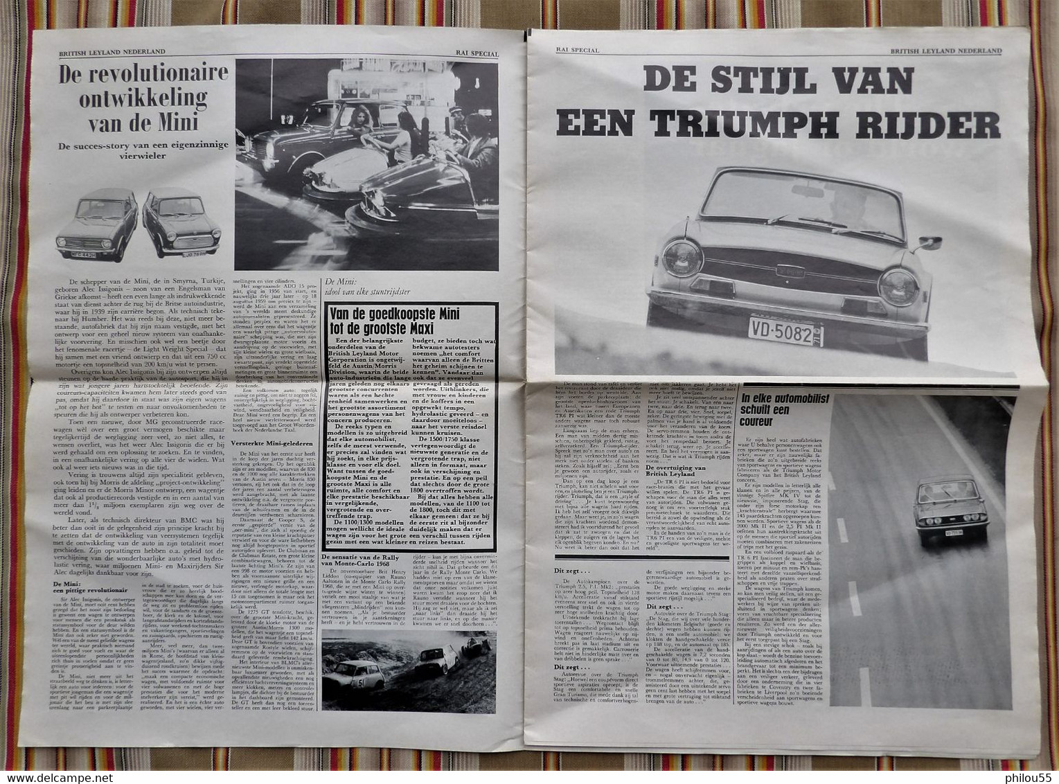 Revue RAI SPECIAL EEN UITGAVE VAN BRITISH LEYLAND1971 MG Jaguar Daimler Triumph Austin Morris Mini - Practical