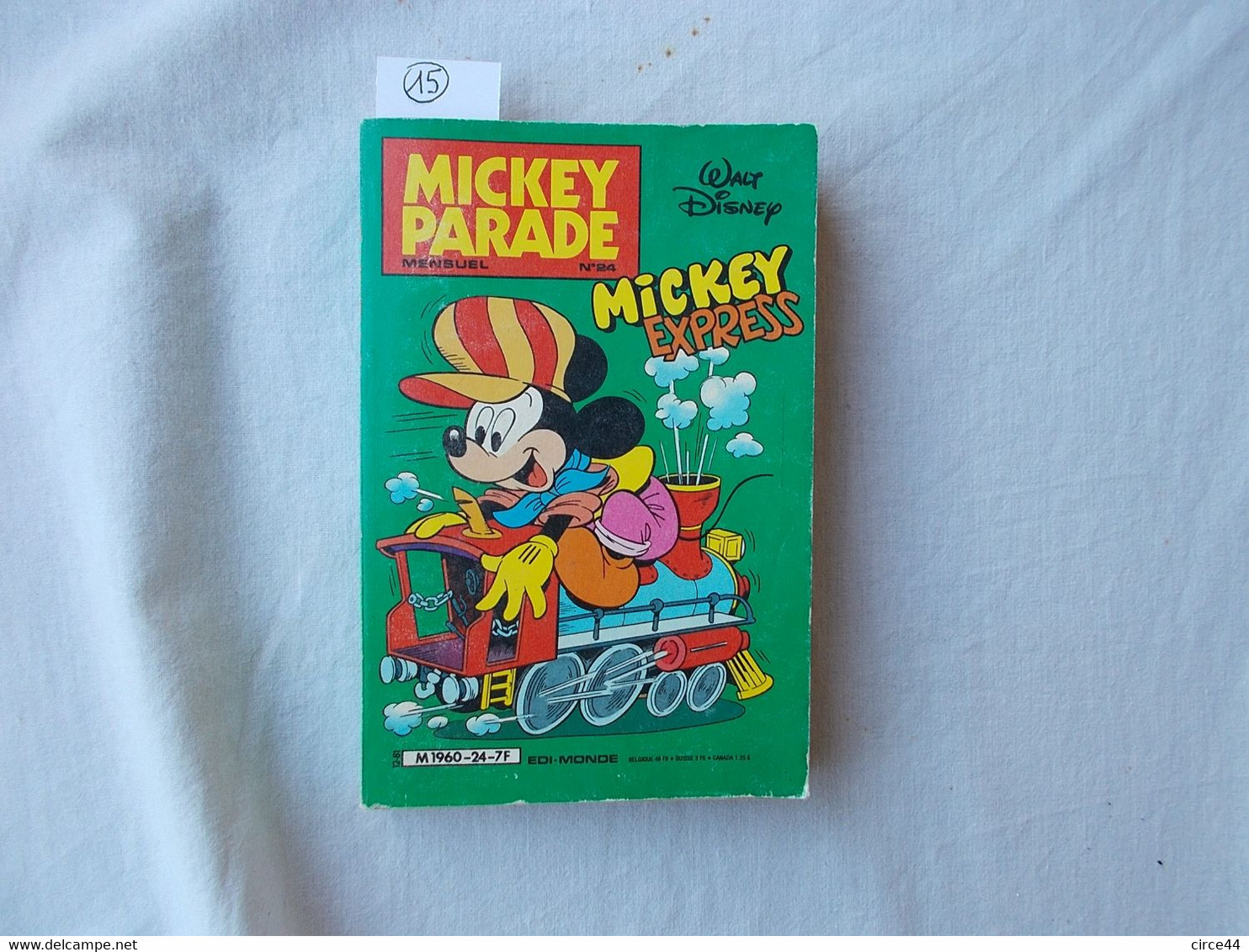 JOURNAL DE MICKEY.WALT DISNEY.MICKEY PARADE.282 PAGES.ANNEE 1981..MICKEY EXPRESS.LOCOMOTIVE. - Mickey Parade