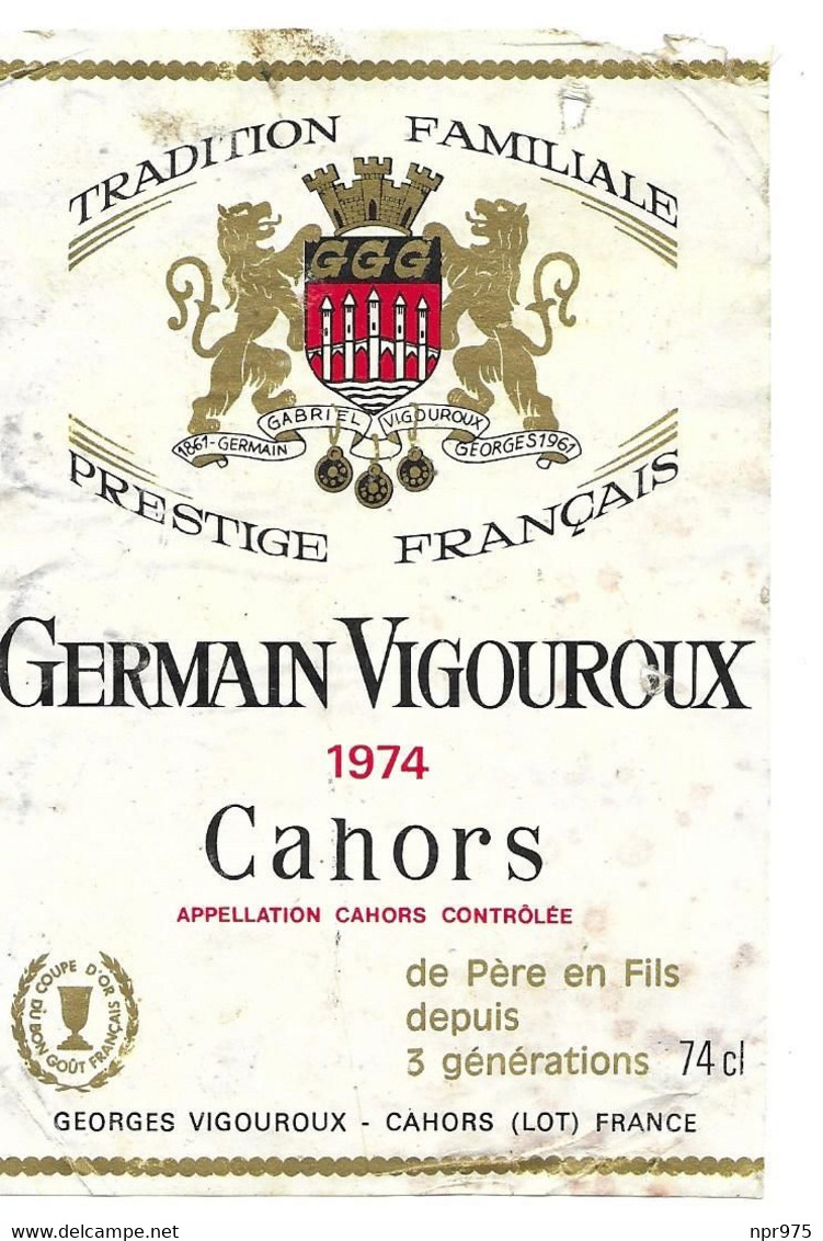 46  Cahors Germain Vigouroux 1974 - Cahors