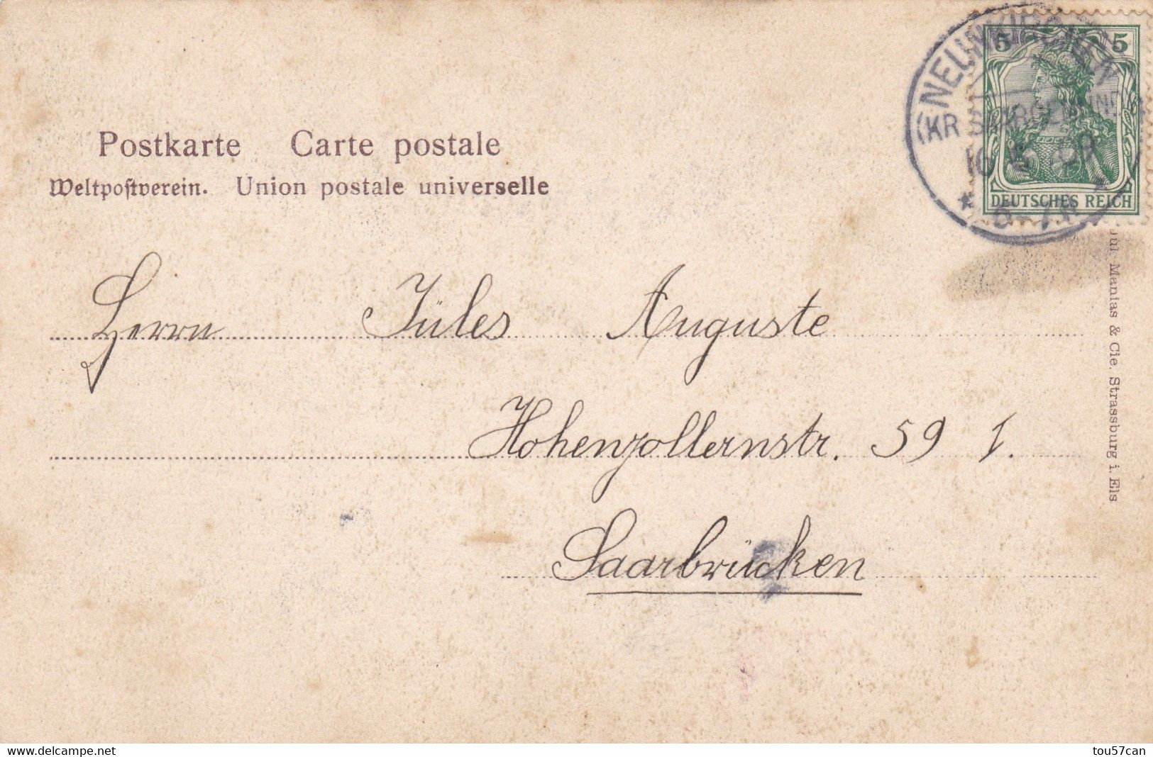 MÜNSTER - ALBESTROFF - MOSELLE -  (57) - CPA DOUBLE-VUES 1909. - Albestroff