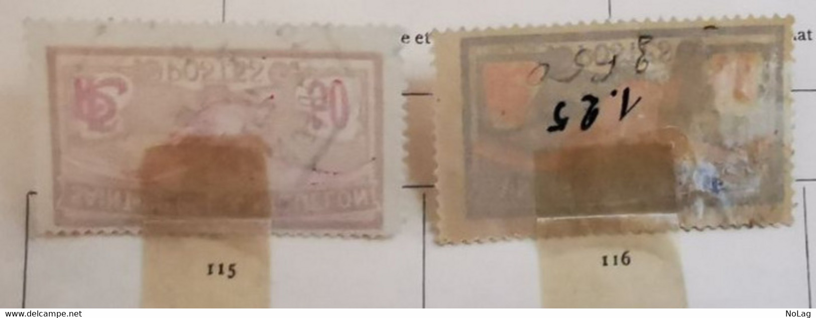 Saint-Pierre-et-Miquelon - Colonies Françaises - 1925 - Y&T N°115 Et N°116 /0/ Et /*/ - Unused Stamps