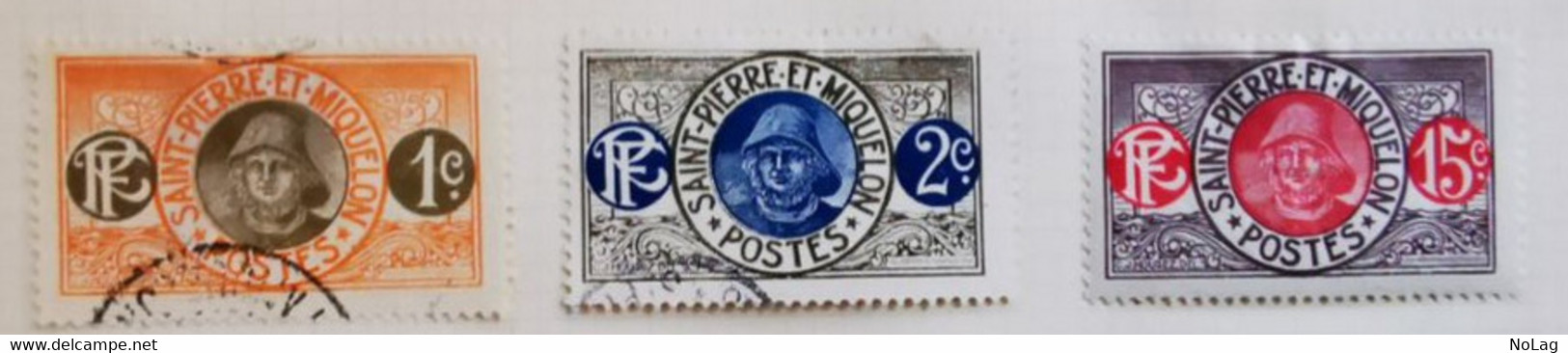 Saint-Pierre-et-Miquelon - Colonies Françaises - 1909-1932 - Y&T N°136 /*/, N°78, N°79 /0/ Et N°81a /*/ - Unused Stamps