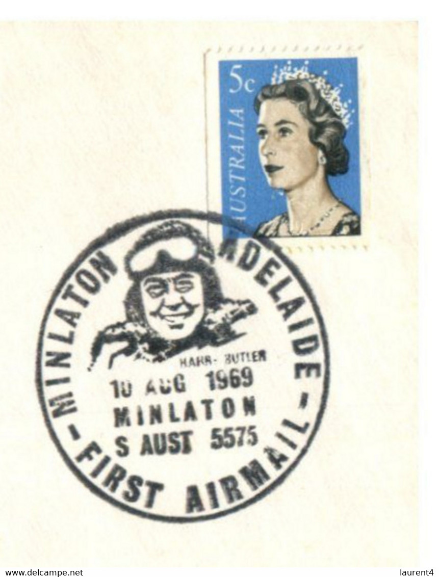 (EE 33) Australia - 1969 - Minlaton To Adelaide 1st Air Mail 50th Anniversary - Non Classificati