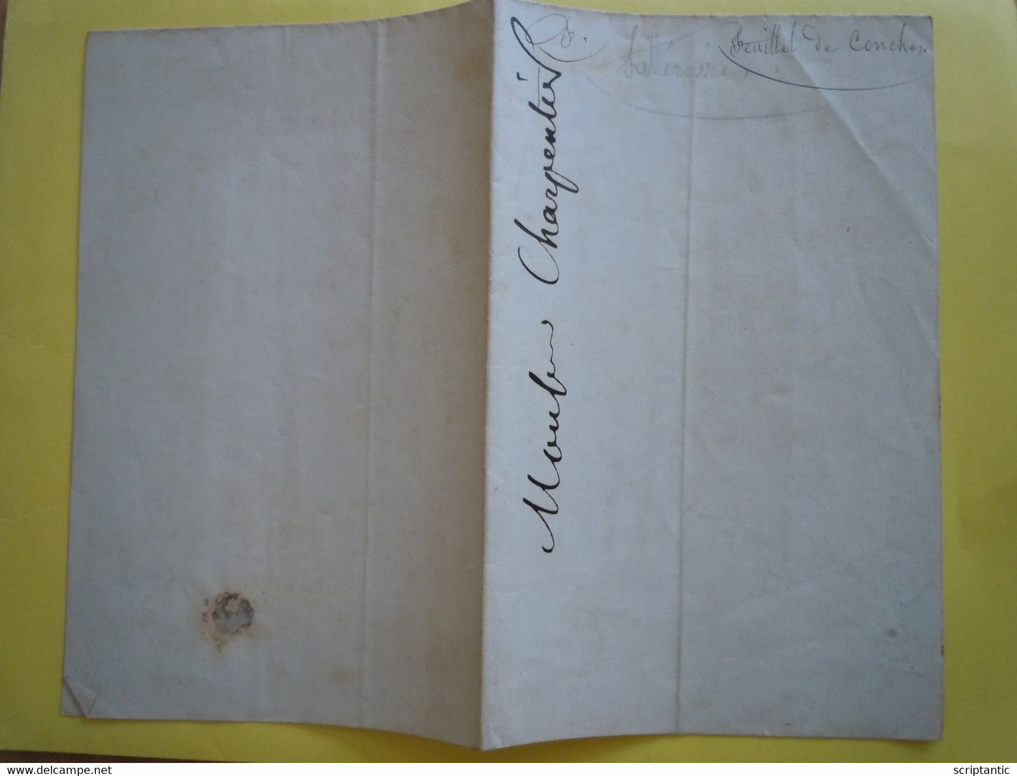 Autographe FEUILLET DE CONCHES (1798-1887) Diplomate Et Collectionneur - Personajes Historicos