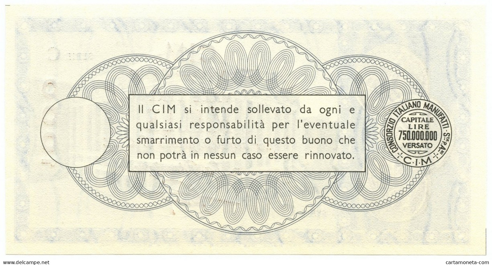 1000 LIRE CONSORZIO ITALIANO MANUFATTI CIM ROMA PALAZZO DI VETRO 1958 FDS - [ 7] Errori & Varietà