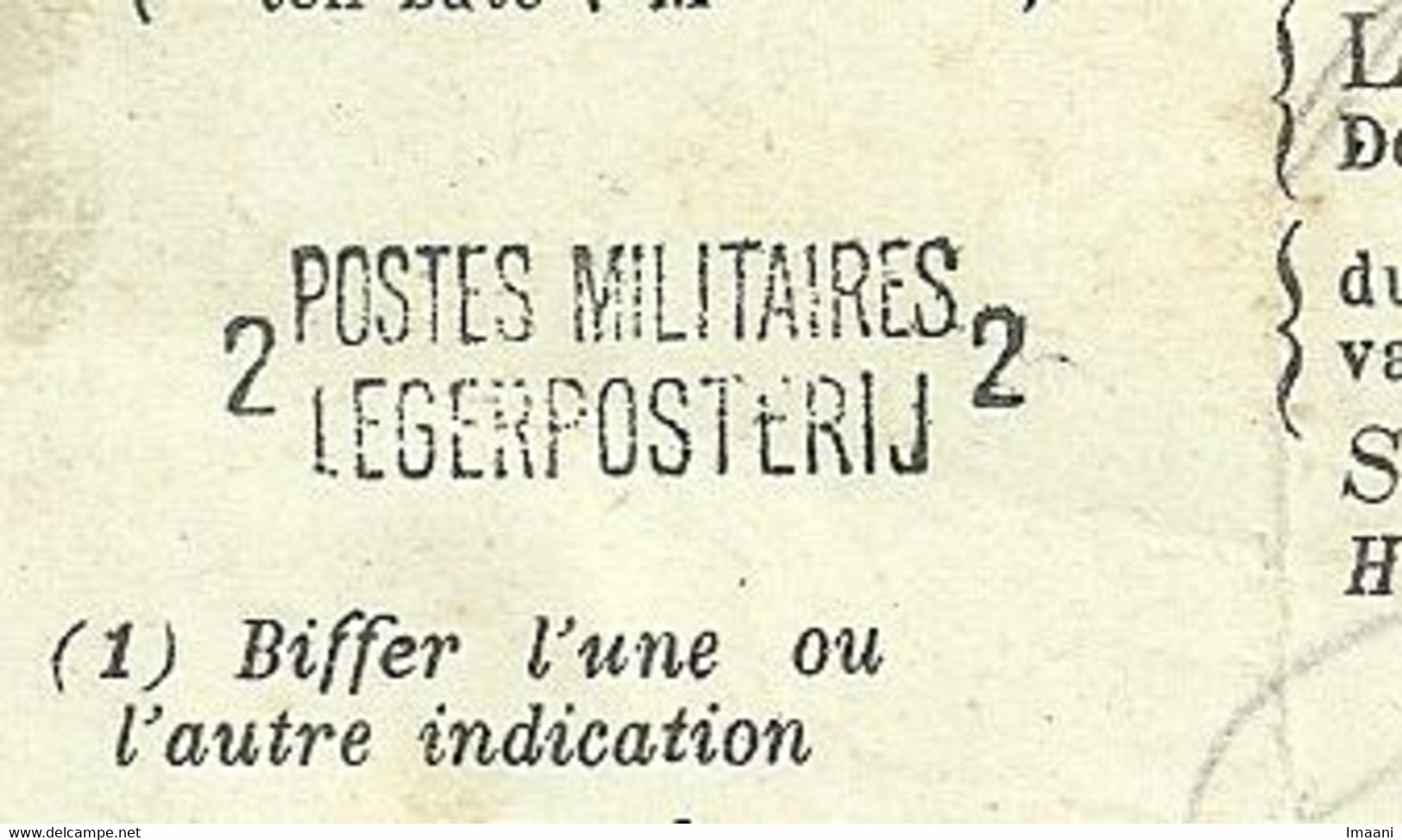 Dokument 6/7/16 - POSTDIENST BY HET BELGISCH LEGER / RECU UNE LETTRE ASSUREE / Naamstempel PMB 2 (Rare)  (2388) - Zone Non Occupée