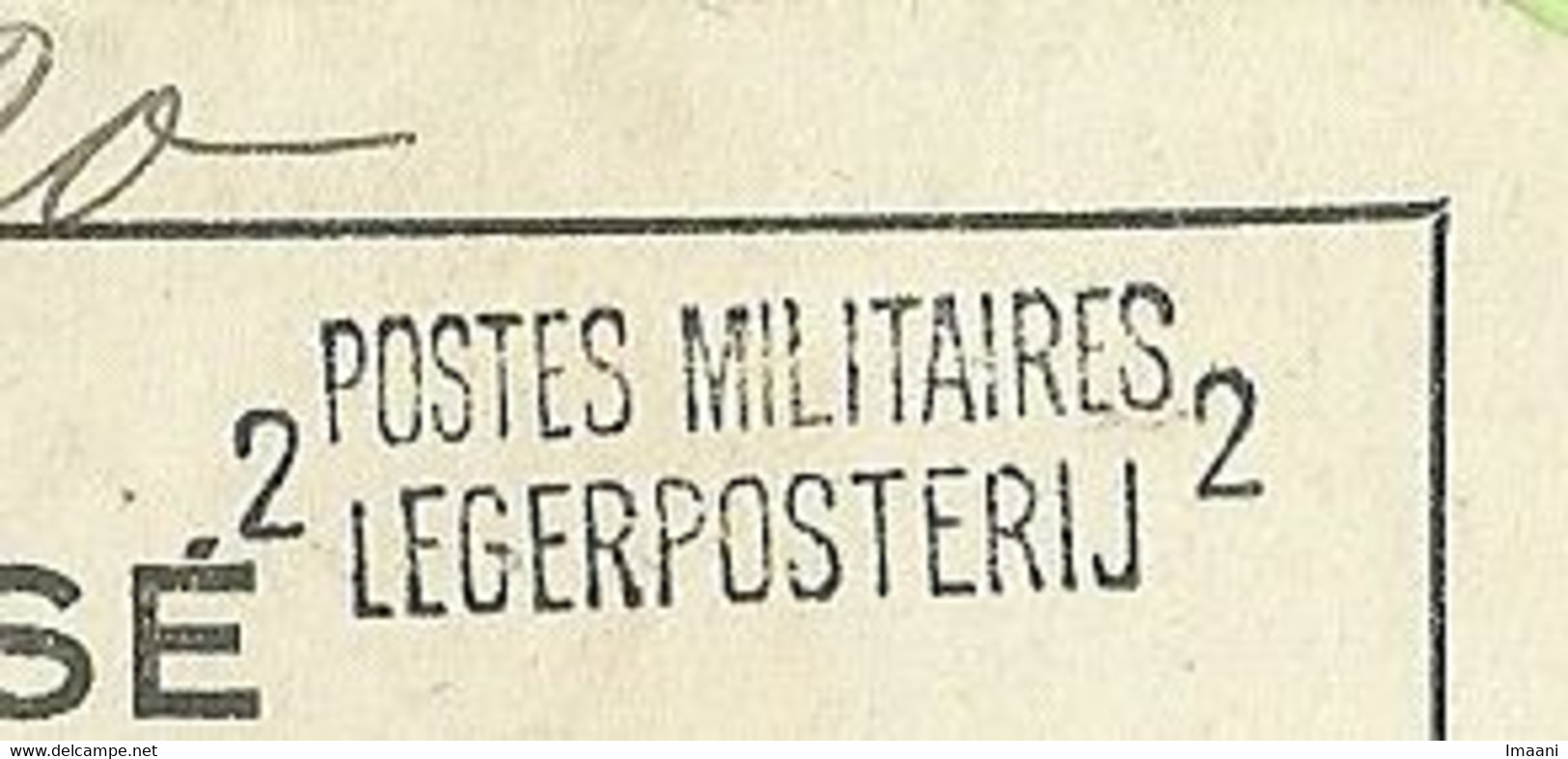 Dokument 23/7/15 - RECEPISSE (ontvangbewijs) Met Naamstempel POSTES MILITAIRES / LEGERPOSTERIJ  2 (Rare)  (2389) - Not Occupied Zone