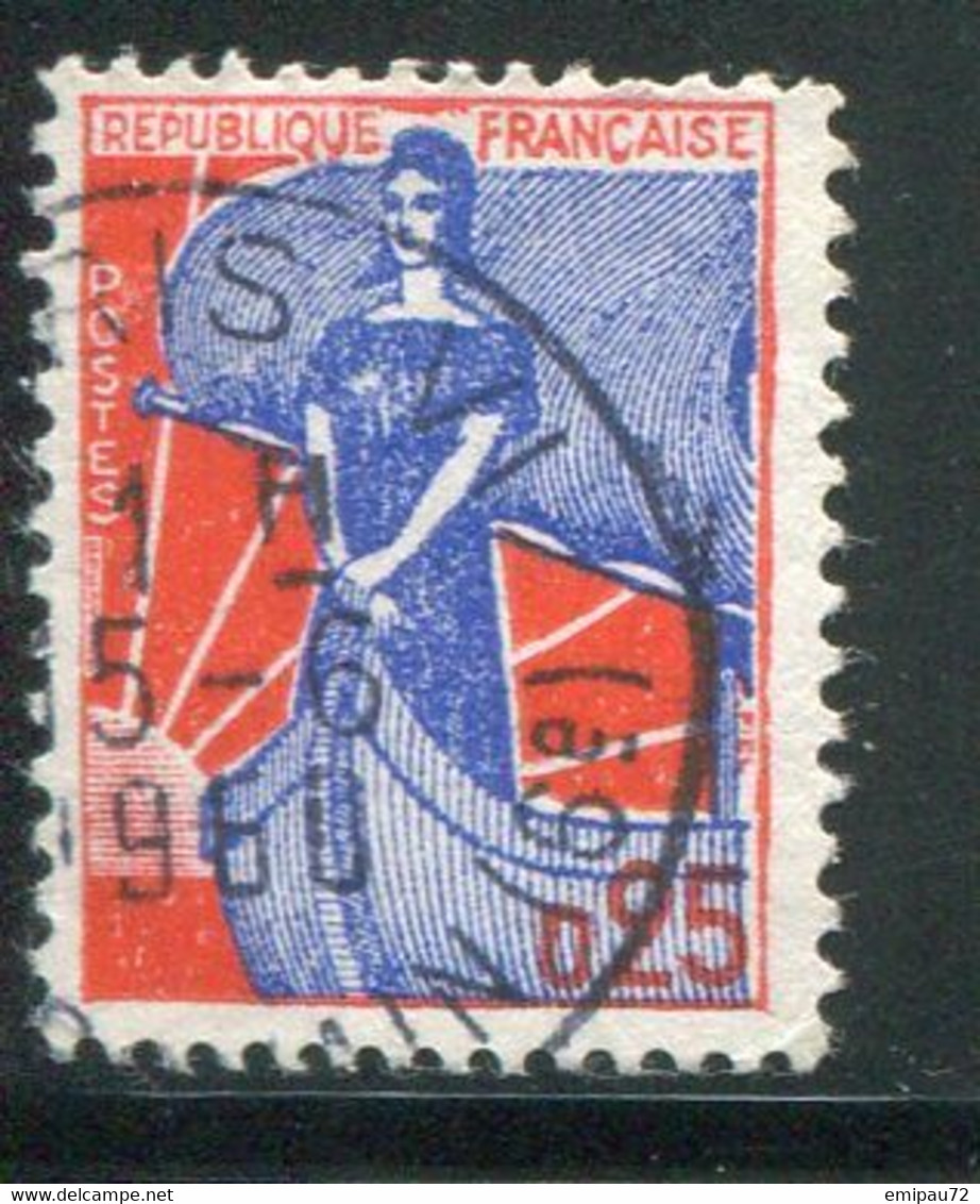 FRANCE-Y&T N°1234- Oblitéré (très Belle Oblitération!!!) - 1959-1960 Marianne à La Nef