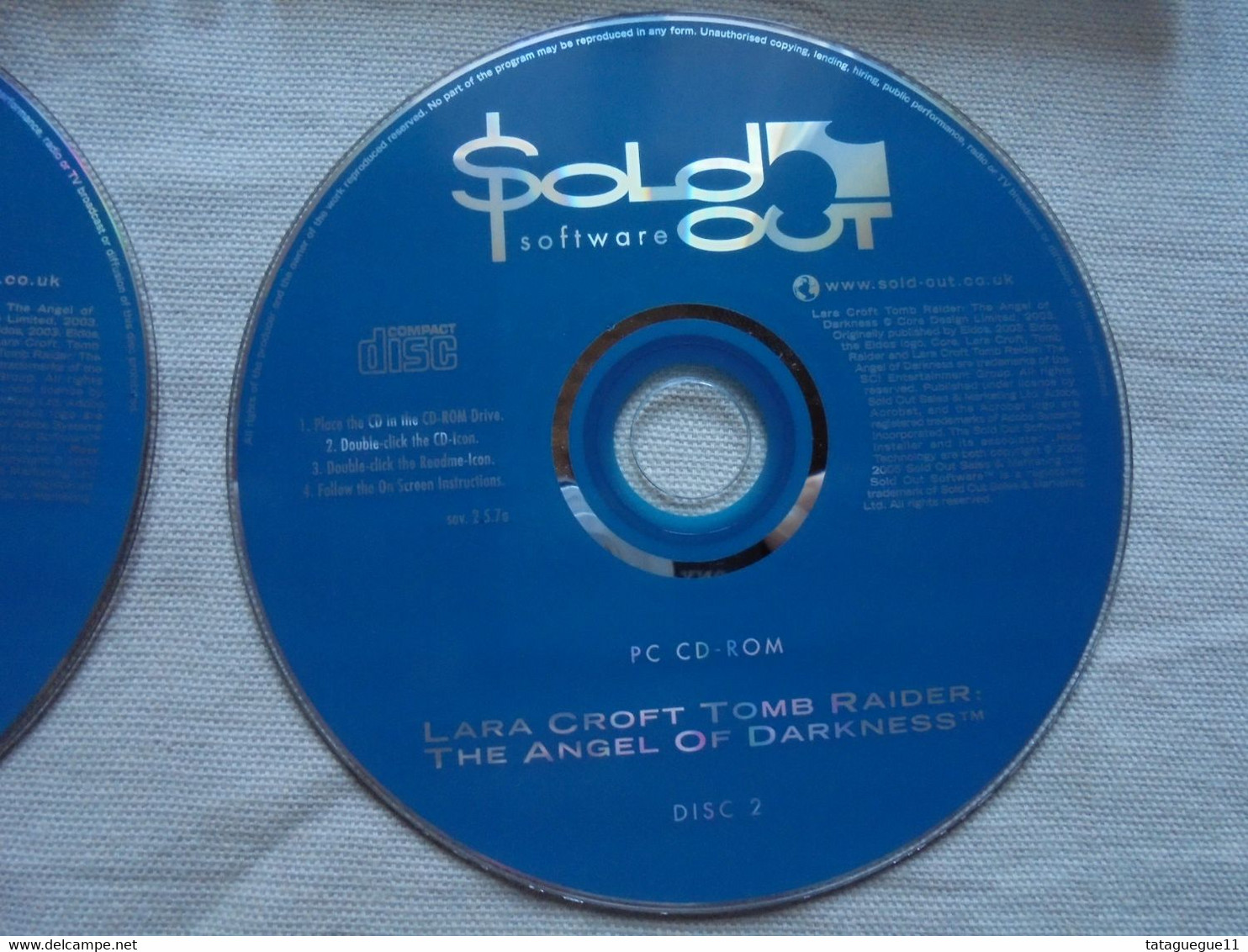 Vintage - Jeu PC CD Rom - Lara Croft Tomb Raider - 2003 - PC-Games