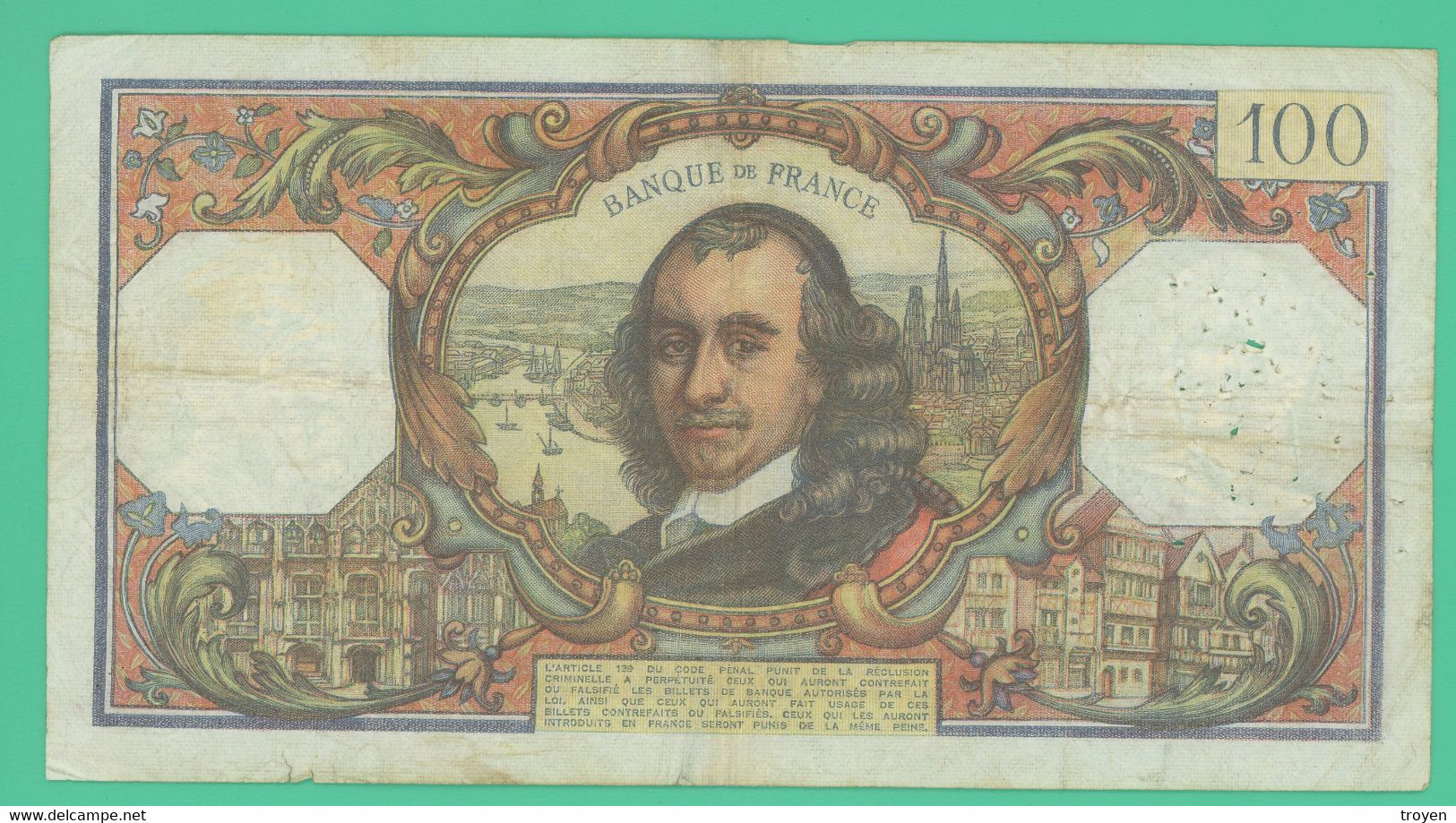 100 Francs - Corneille - France  -D.2-1-1976.D. - N° U.908 48606 - TB + - - 100 F 1964-1979 ''Corneille''