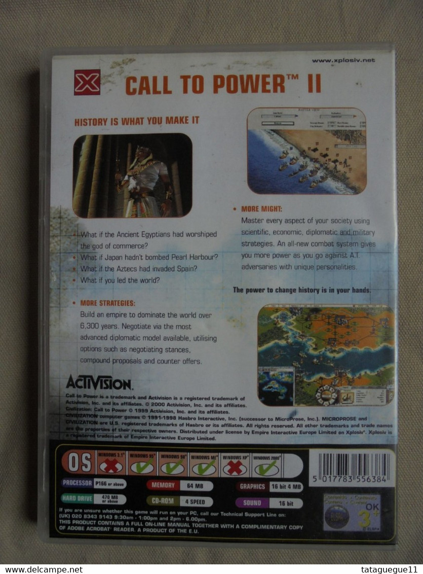 Vintage - Jeu PC CD Rom - Call To Power II - 2000 - Jeux PC
