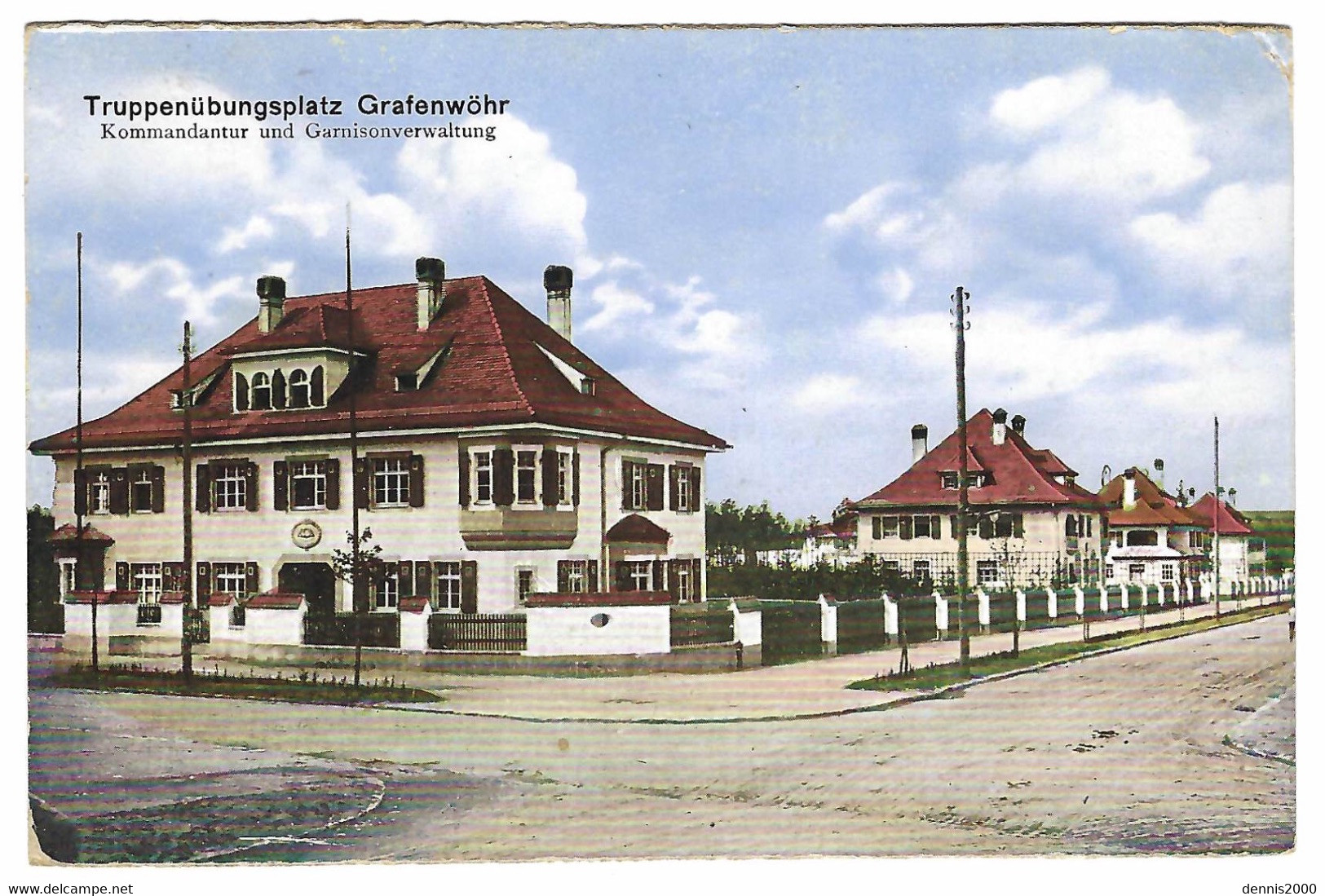 GRAFENWOEHR - Truppenübungsplatz - Kommandantur Und Garnisonverwaltung - Carte Colorisée / Colored Card - Grafenwoehr