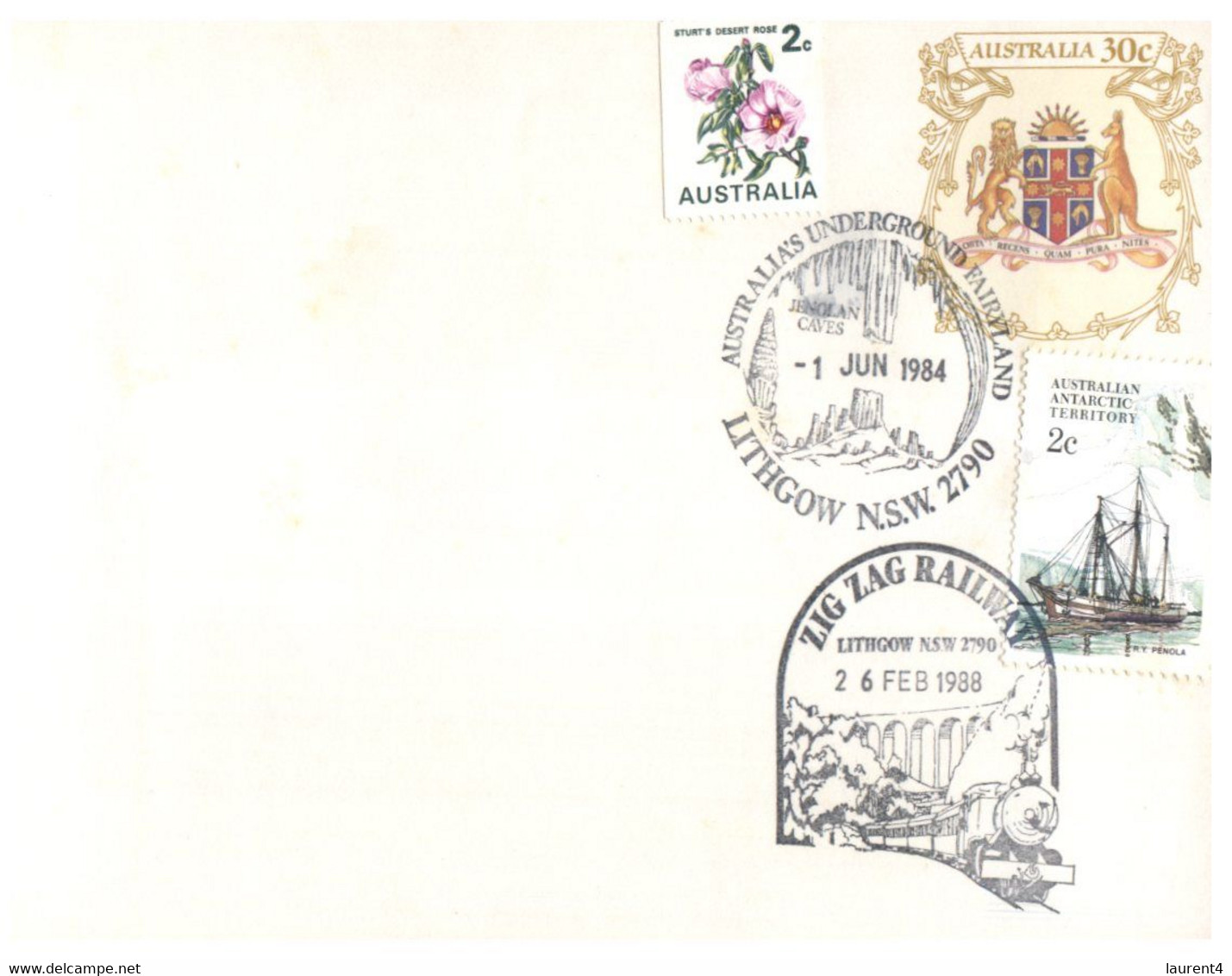 (FF 19) Australia - ZIG ZAG RAILWAY & OTHER POSTMARKS (3 COVERS) - Otros & Sin Clasificación