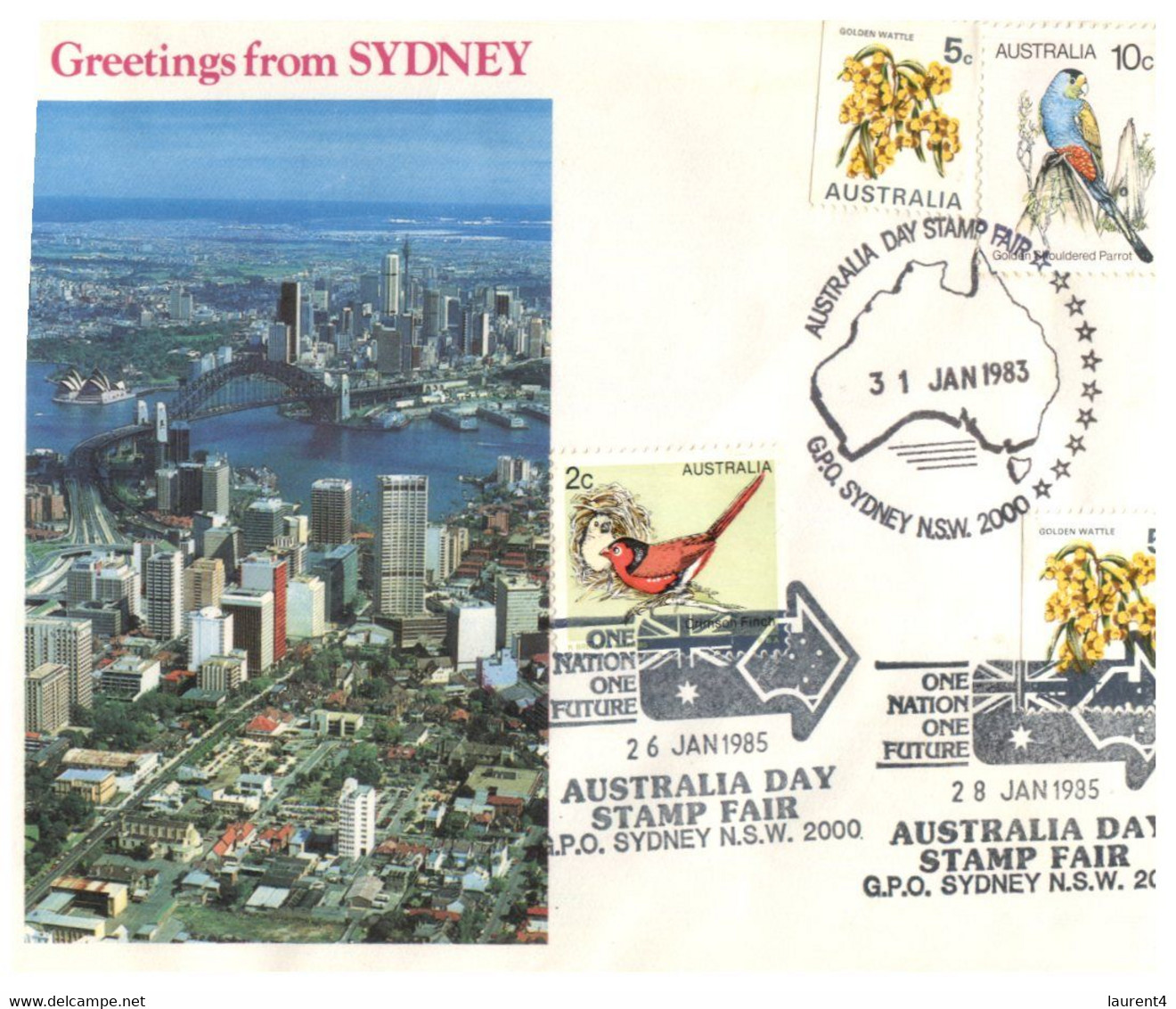(FF 24) Australia - Greetings From Sydney (2 Covers 1980's) - Altri & Non Classificati