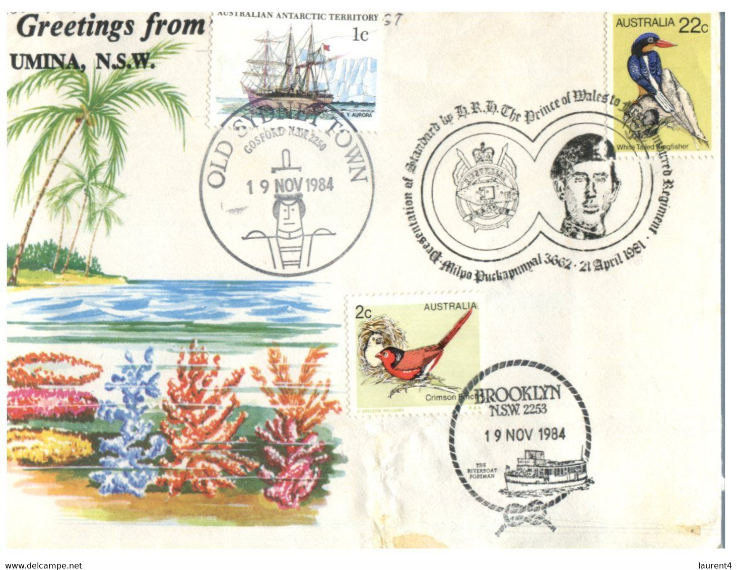 (FF 24) Australia - Greetings From Umina & Wollongong (2 Covers 1980's) - Altri & Non Classificati