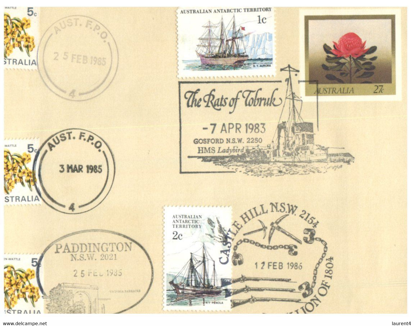 (FF 24) Australia - Rats Of Tobruk Postmark - Gosford (1 Covers 1983) - Autres & Non Classés