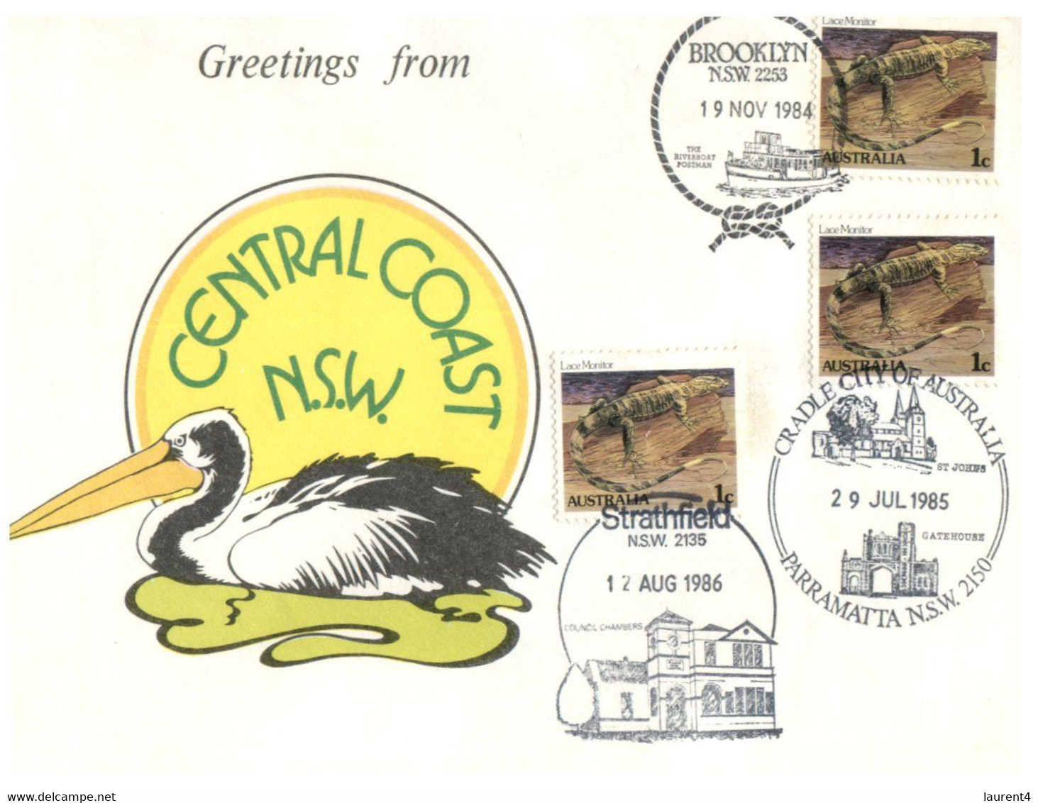 (FF 24) Australia - Greetings From Manly & Central Coast (2 Covers 1980's) - Altri & Non Classificati