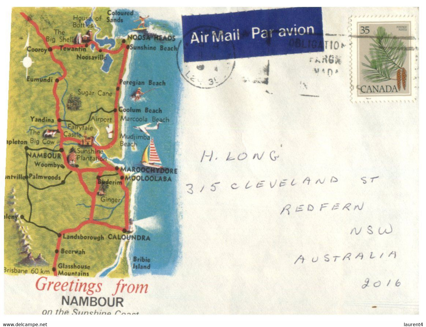 (FF 24) Australia - Front Covers Only (3) Sydney - Nambour - Hook Island - Autres & Non Classés