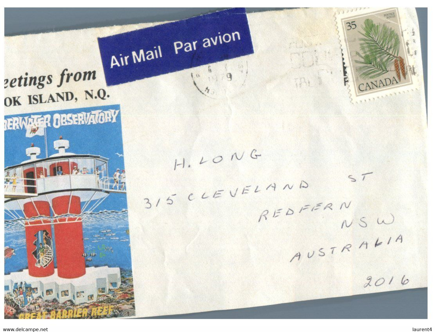 (FF 24) Australia - Front Covers Only (3) Sydney - Nambour - Hook Island - Autres & Non Classés