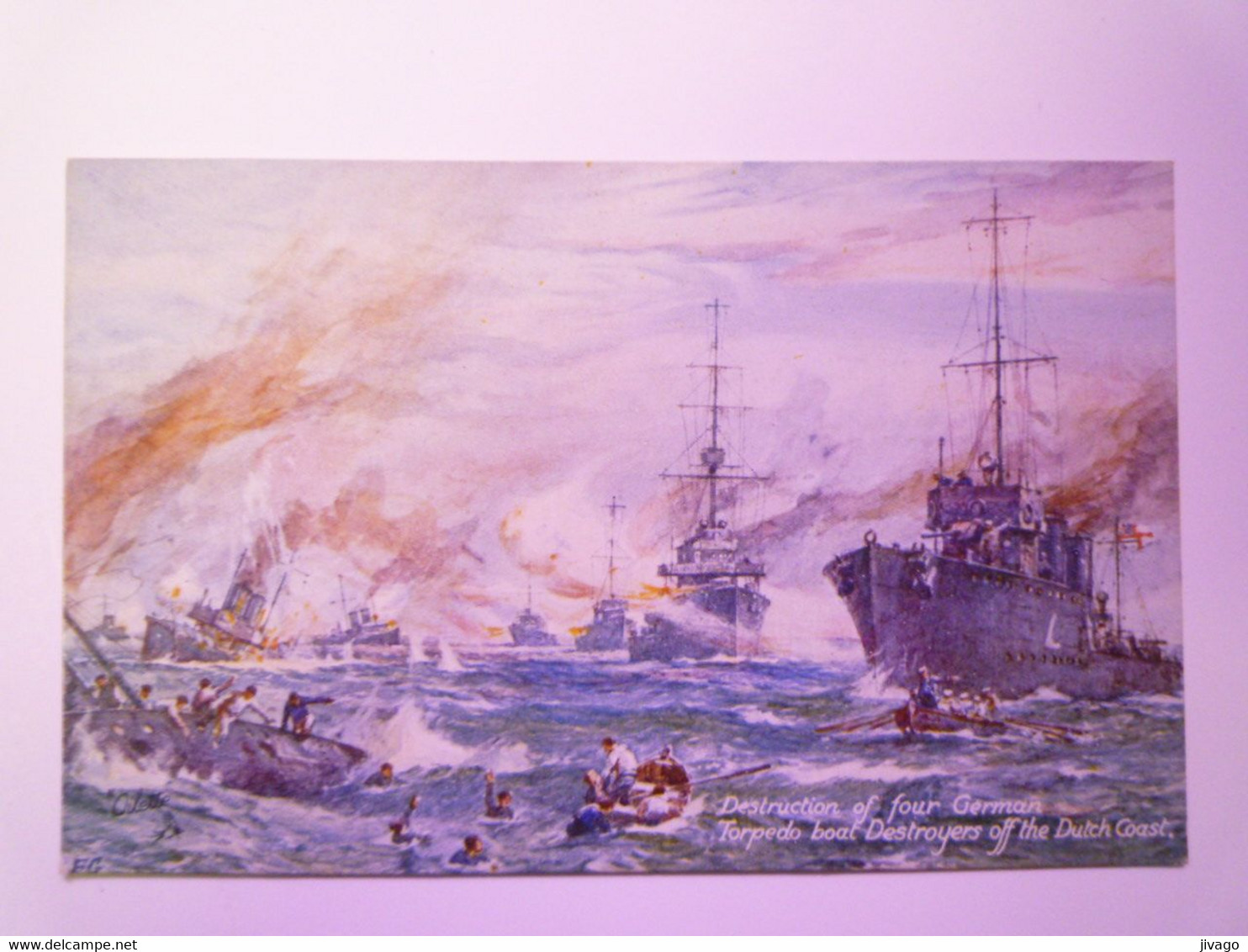 2021 - 458  Destruction Of Four German TORPEDO BOAT DESTROYERS  Off The Dutch Coast   XXX - Boats