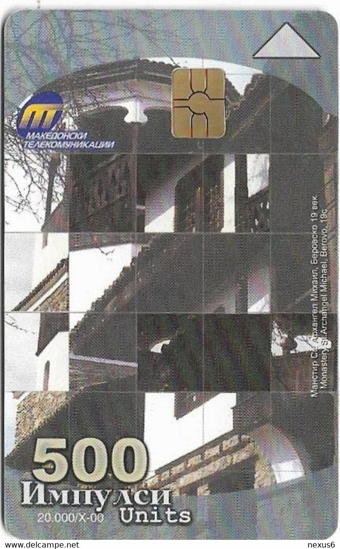 Macedonia - MT - Church Of St. Archangel Mihael, Gem5 Red, 500U, 20.000ex, Used - Nordmazedonien