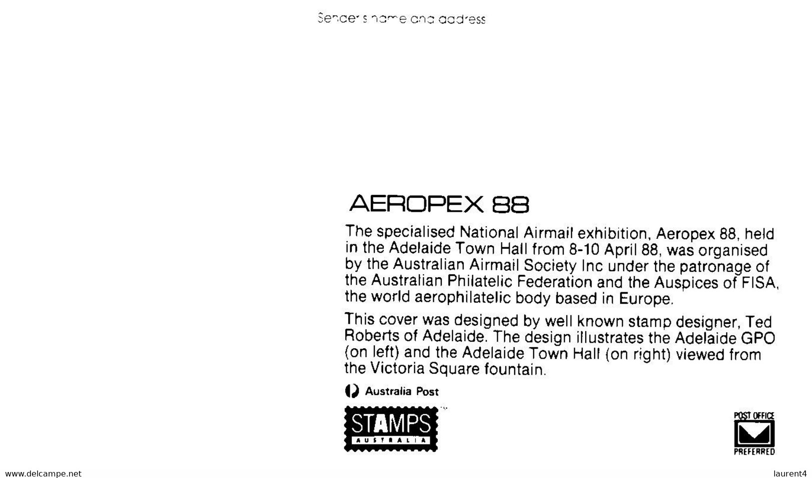 (FF 33) Australia FDC (2 Covers) Aviation - AEROPEX 88 Stamp Show (Concorde) - First Flight Covers