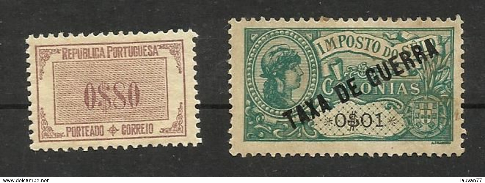 Portugal Taxe N°56 Neuf Avec Charnière* Cote 9 Euros (taxe De Guerre Offert) - Sonstige & Ohne Zuordnung