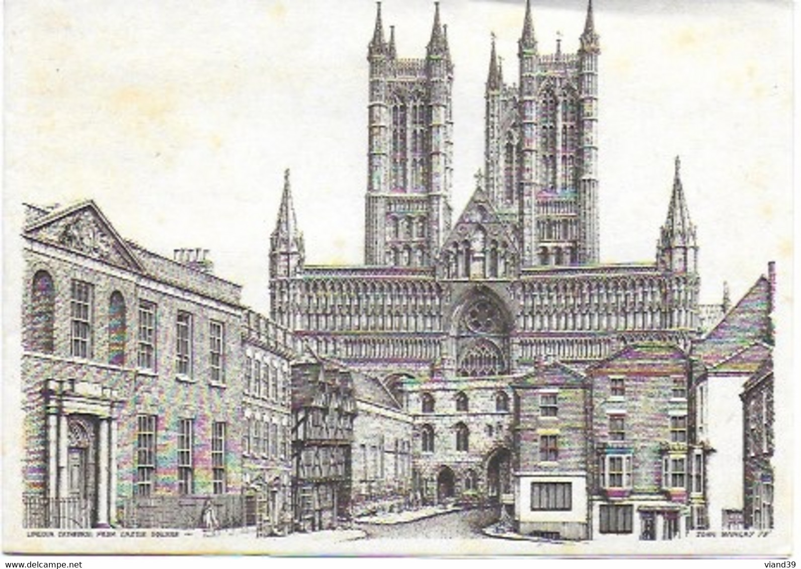 Cathedral - Drawn Ans Published By John Banay, Cranwell, Lints - Lincoln