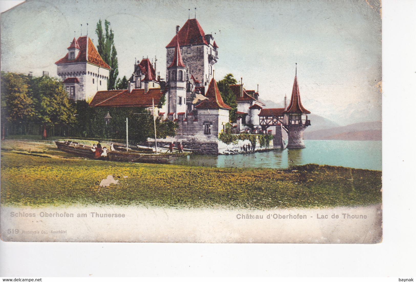 BE118   --   SCHLOSS OBERHOFEN AM THUNERSEE --  1907 - Oberhofen Am Thunersee