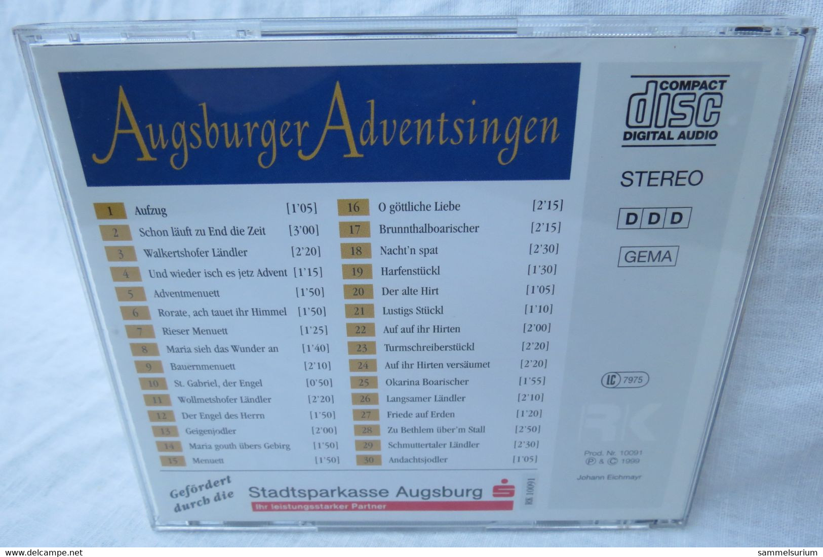 CD "Augsburger Adventsingen" Mit Volksmusik- Und Gesangsgruppen Aus Dem Bezirk Schwaben - Chants De Noel