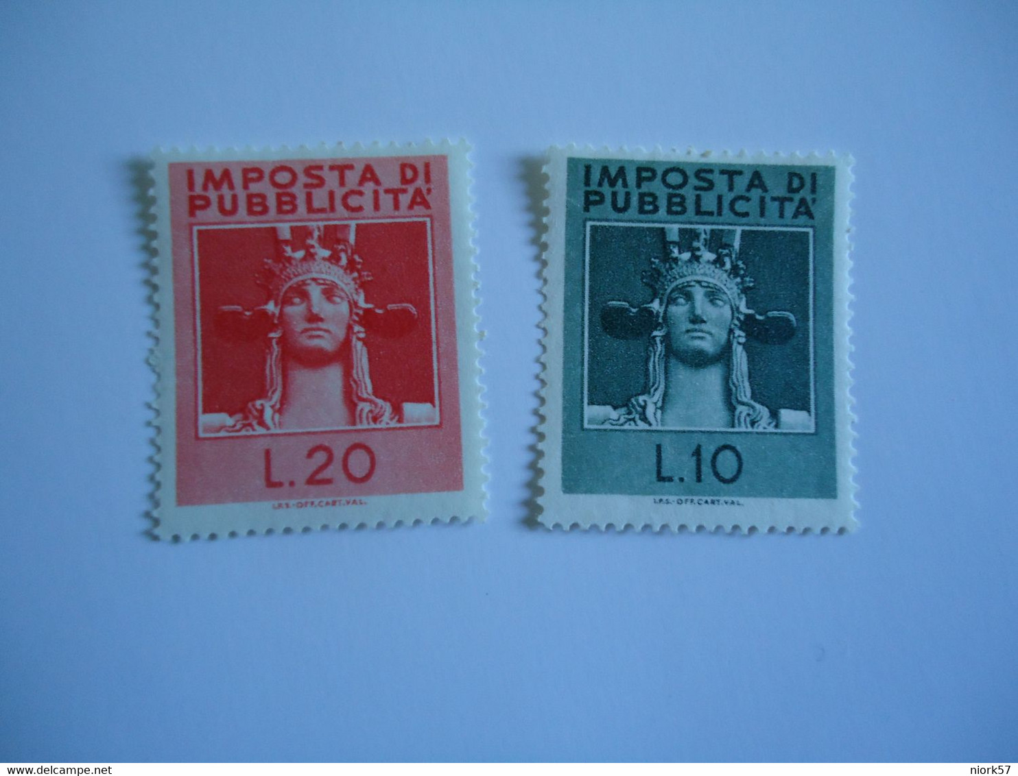 ITALY  PUBBLICITA  2 MINT STAMPS - Sonstige & Ohne Zuordnung