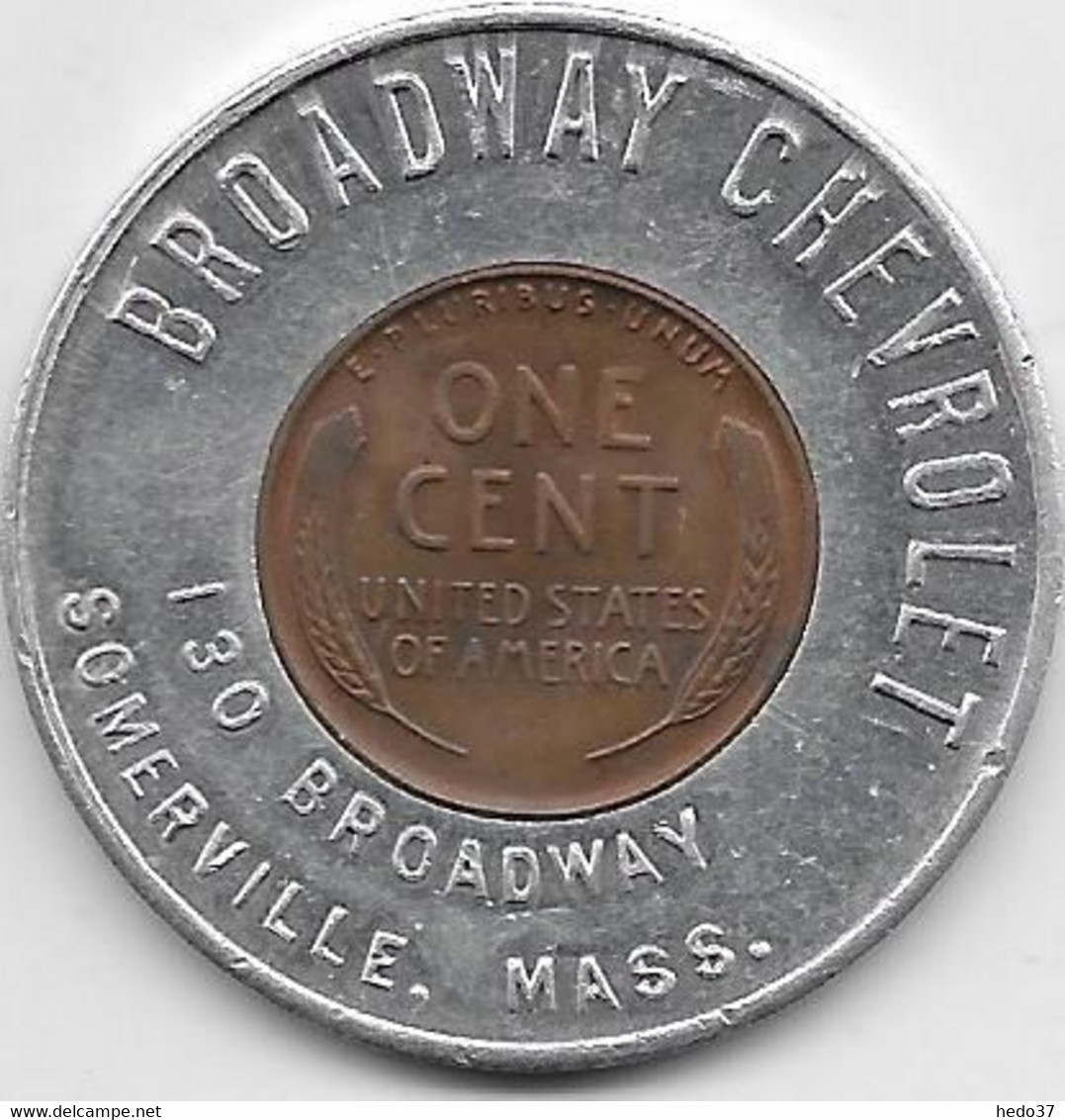 Etats Unis - 1 Cent Broadway Chevrolet - 1941 - TTB - Other & Unclassified