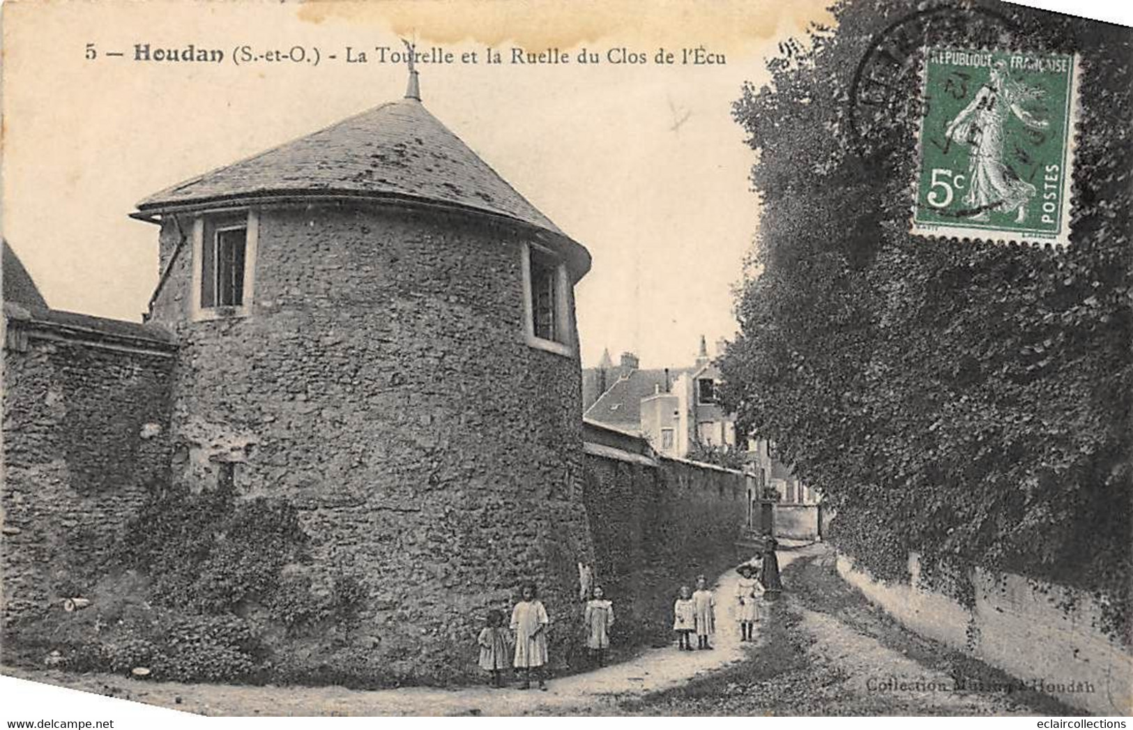 Houdan        78         La Tourelle Et La Ruelle De L'Ecu       (voir Scan) - Houdan