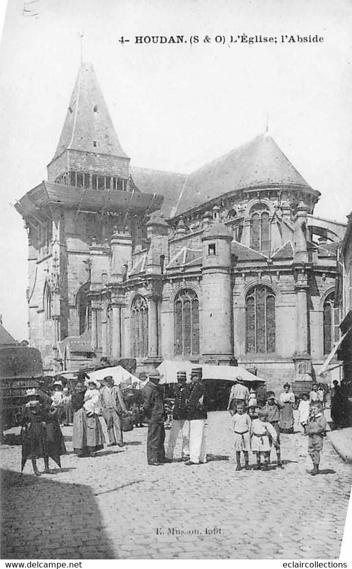 Houdan        78          L'abside De L'église       (voir Scan) - Houdan