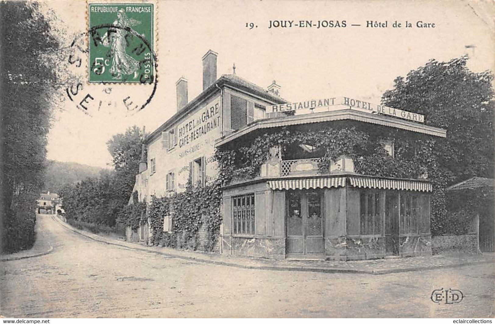 Jouy En Josas     78         Hôtel De La Gare          (voir Scan) - Jouy En Josas