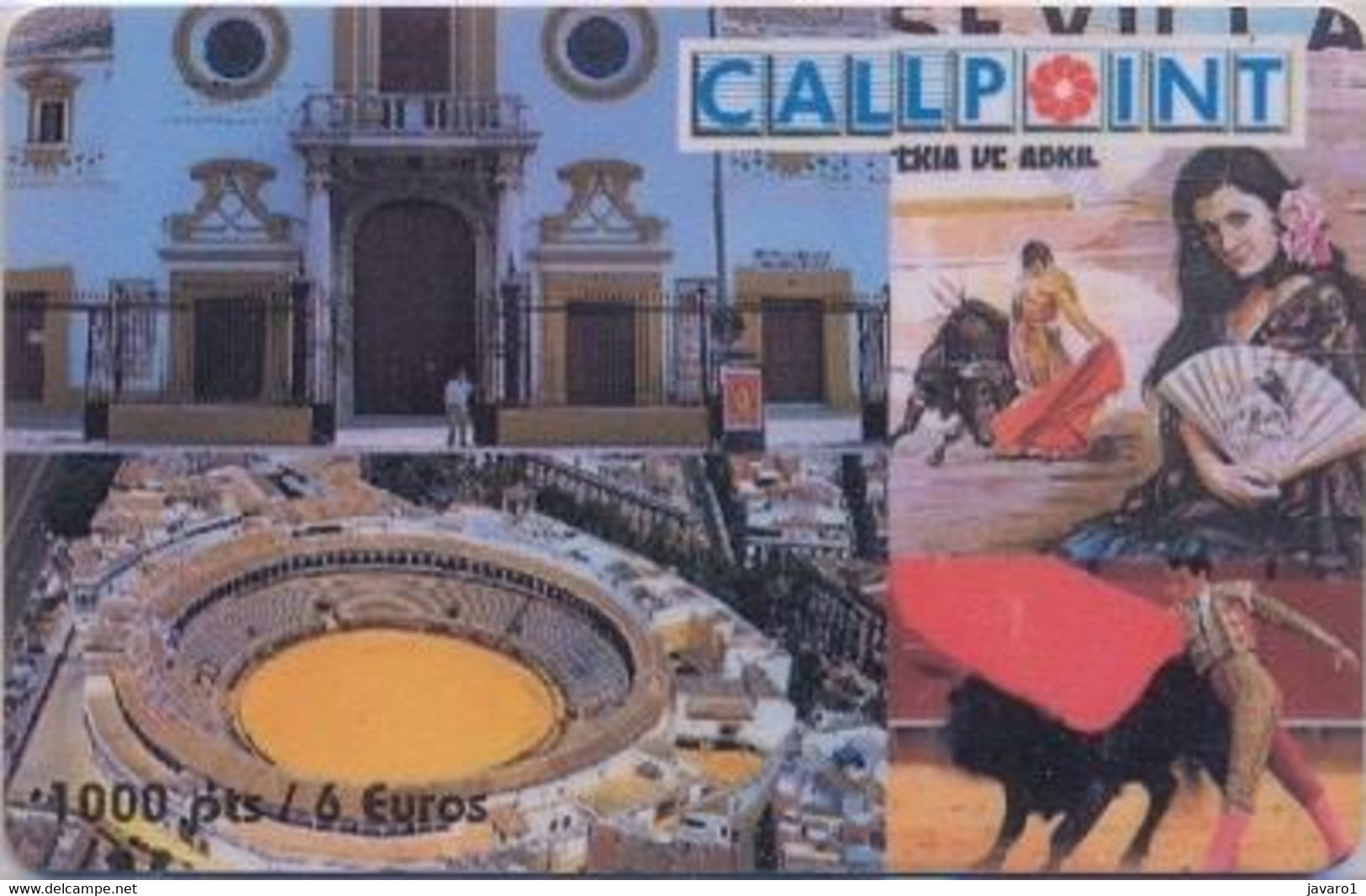 ECONOPHONE : SPAC01 1000pta/6 Eur Plaza De Toros USED Exp: JUNE 2000 - Andere & Zonder Classificatie