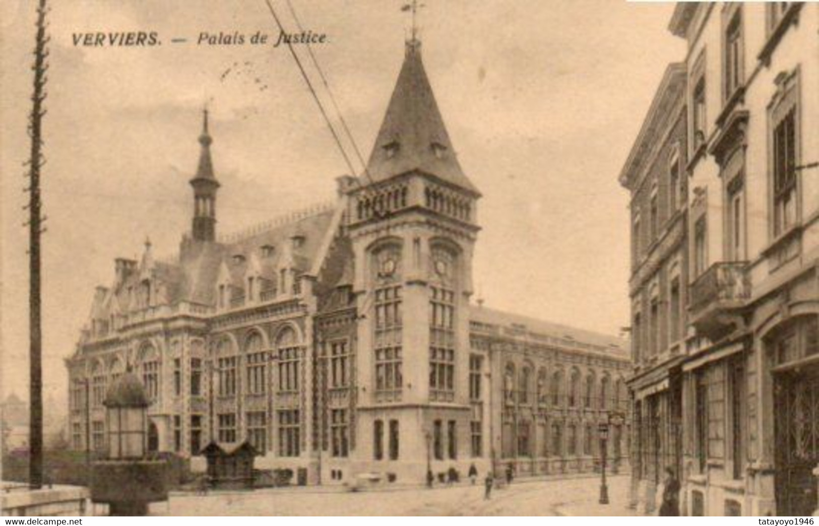 Verviers Palais De Justice Circulé En 1919 - Verviers