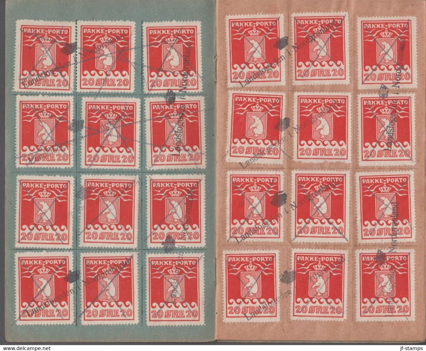 1926. PAKKE PORTO. 20 øre Red. Thiele. Perf 11 ½. Cancelled Landsfogeden I Nordgrønla... (Michel 9A) - JF413643 - Colis Postaux