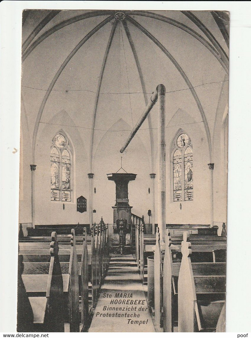 Sint Maria Horebeke : Binnenzicht Der Protestantsche Tempel - Horebeke