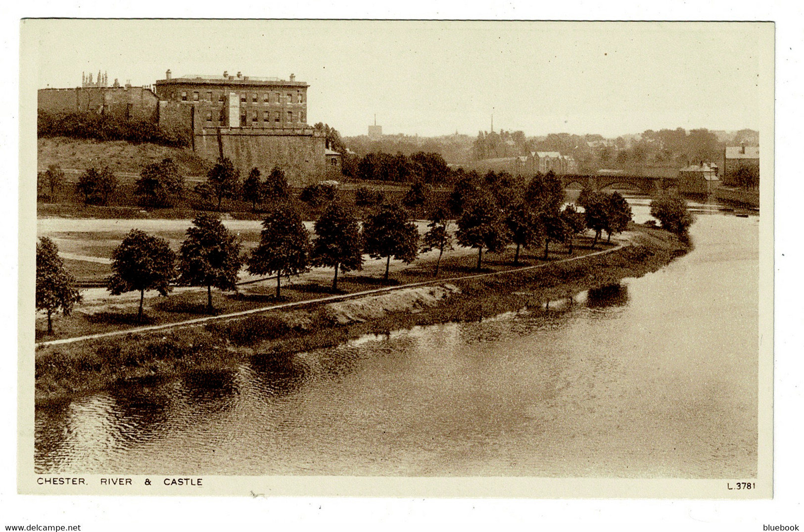 Ref 1456 - 2 X Postcards - City Walls & Water Tower - Castle & River - Chester Cheshire - Chester